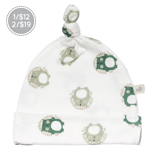 Bonnet en bambou pour nouveau-né - Porc-épics