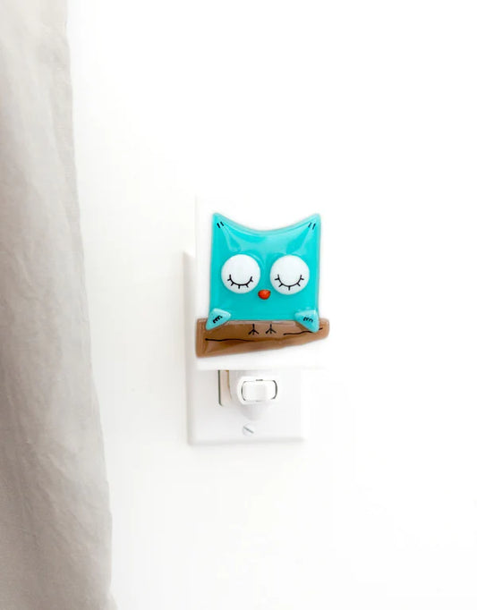 Veilleuse - Petit hibou - Turquoise