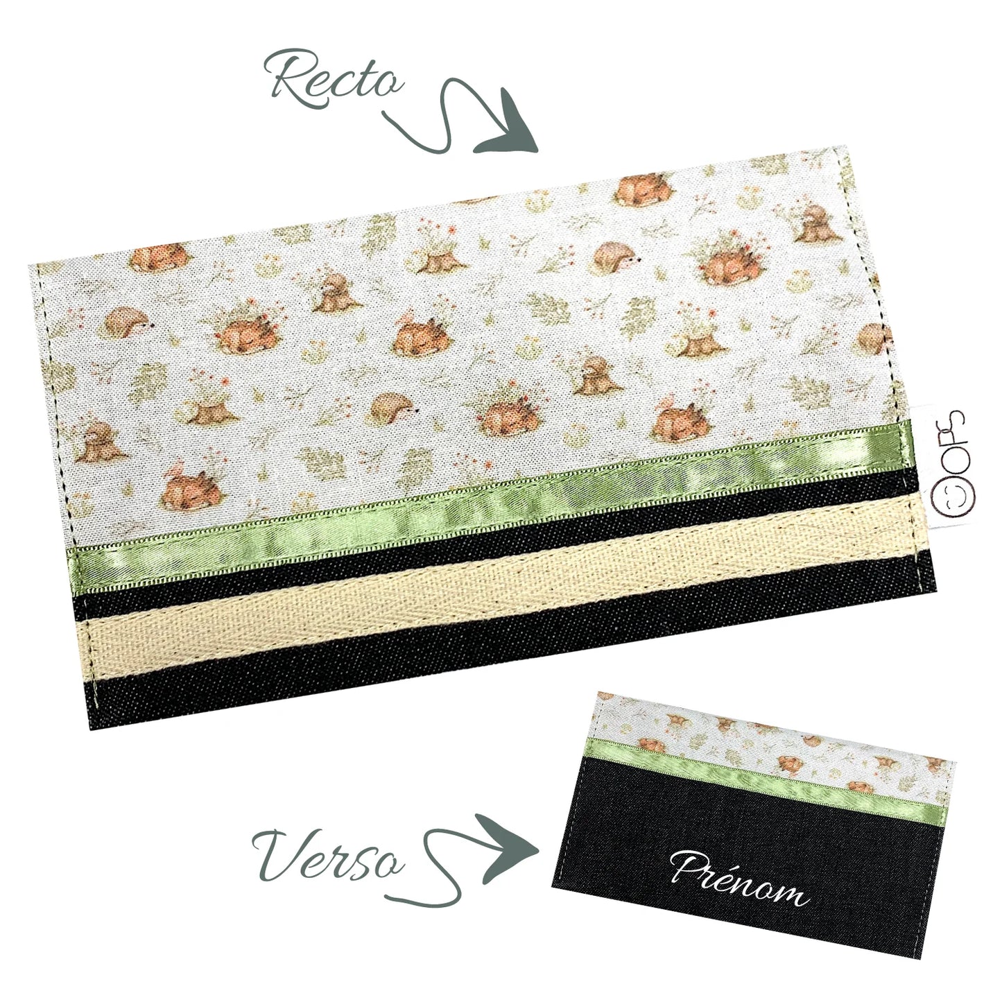 Protège carnet de santé - Douce forêt