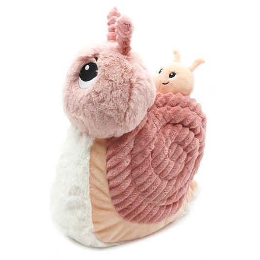 Peluche escargot Speedou maman et son bébé rose - Les Ptipotos