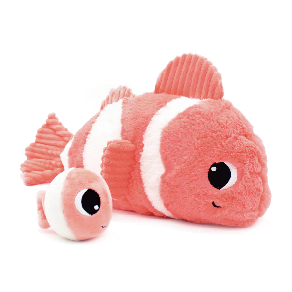 Peluche poisson-clown Bigou maman et son bébé corail