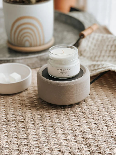 DIFFUSEUR CUBES DE CIRE 2 en 1 gris