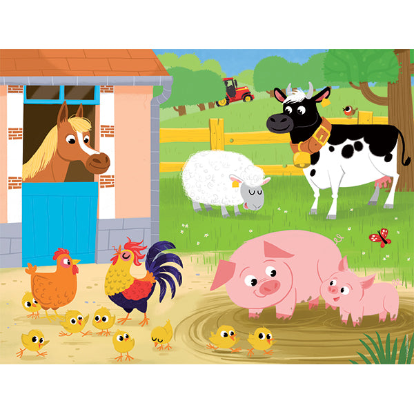 Mes amis de la ferme puzzle 30 mcx