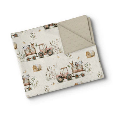 Couverture de minky - Balade au champ