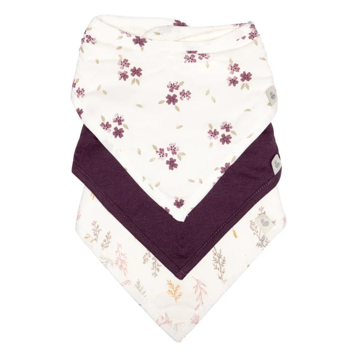 Ensemble de 3 bavoirs en bambou - Malvas, Porto et Blé