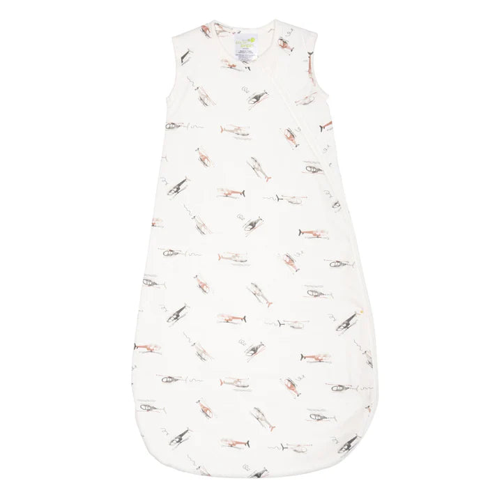 Sac de nuit matelassé en bambou - Hélicoptères (1,0 tog)