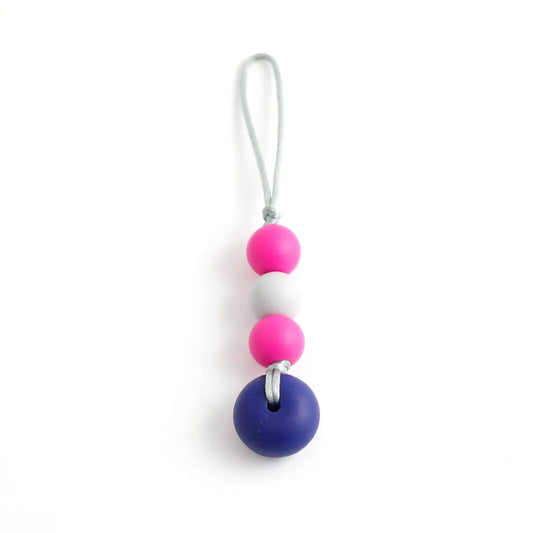 Zip-Bulle à mordiller Fuschia