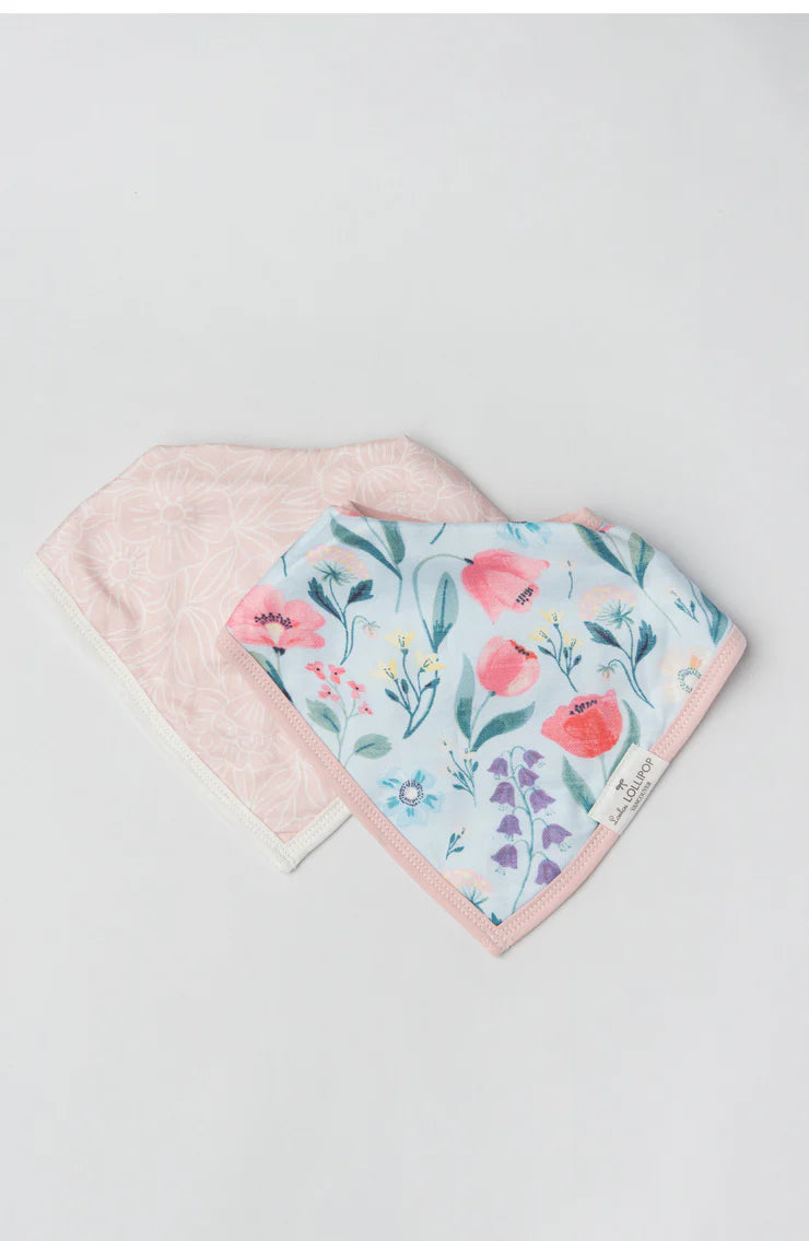Ensemble bavoir bandana Bluebell