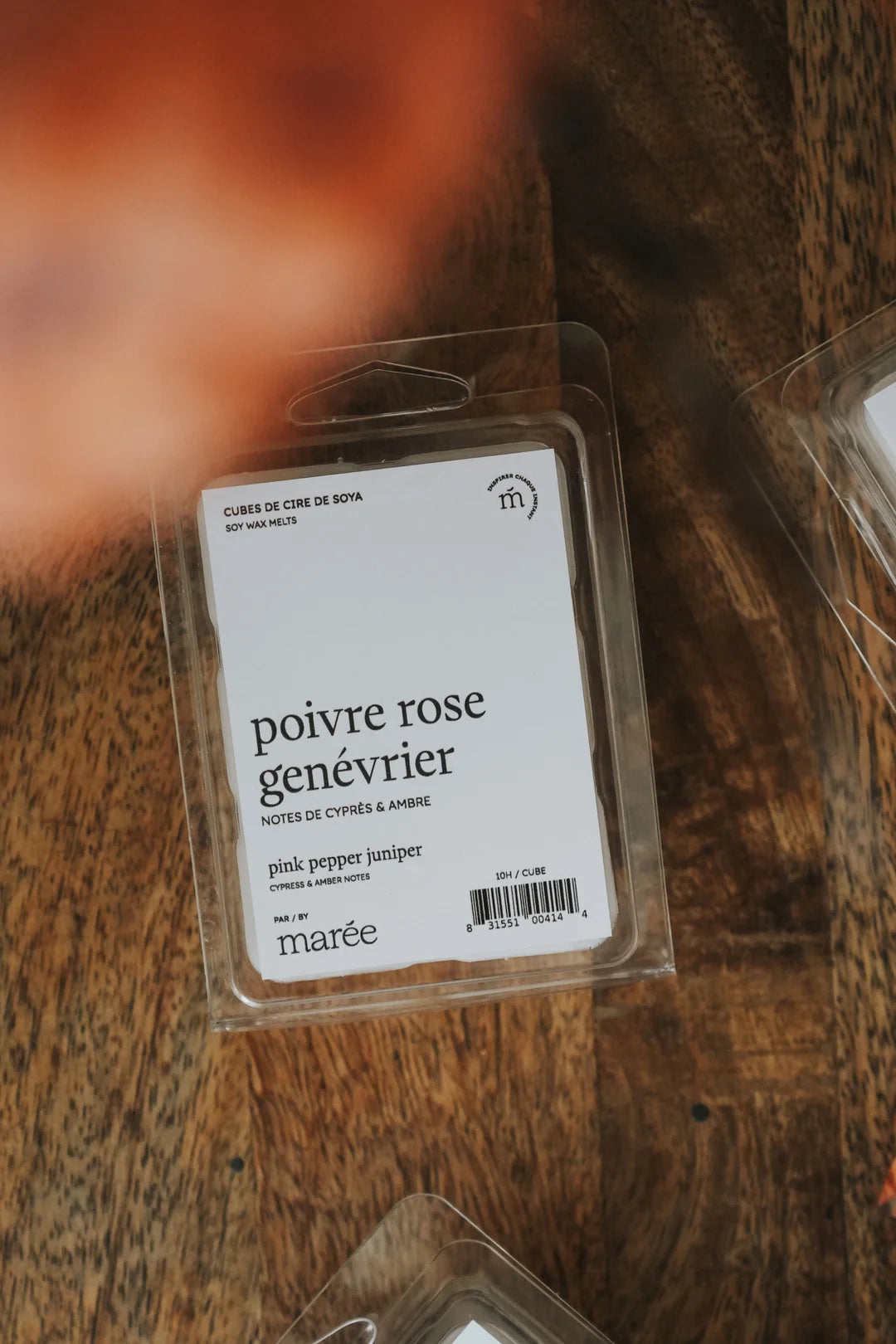 CUBES DE CIRE DE SOYA POUR DIFFUSEUR - Poivre rose genévrier