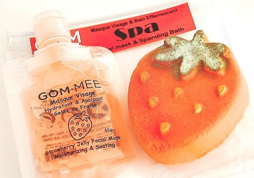 Trousse soins spa - Masque gelée et bombe de bain
