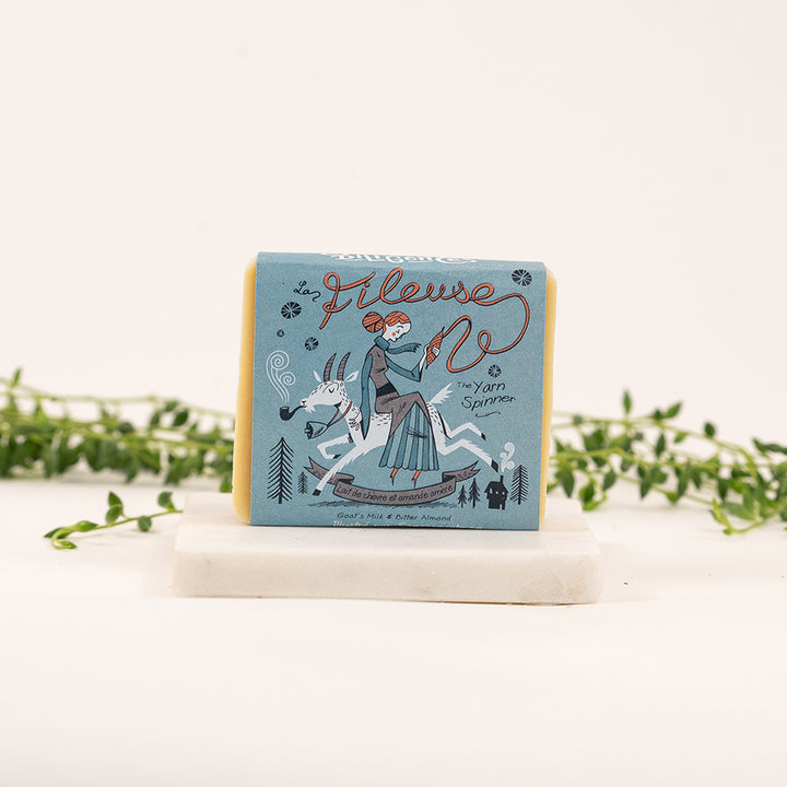 Savon La Fileuse - lait de chèvre et amande amère