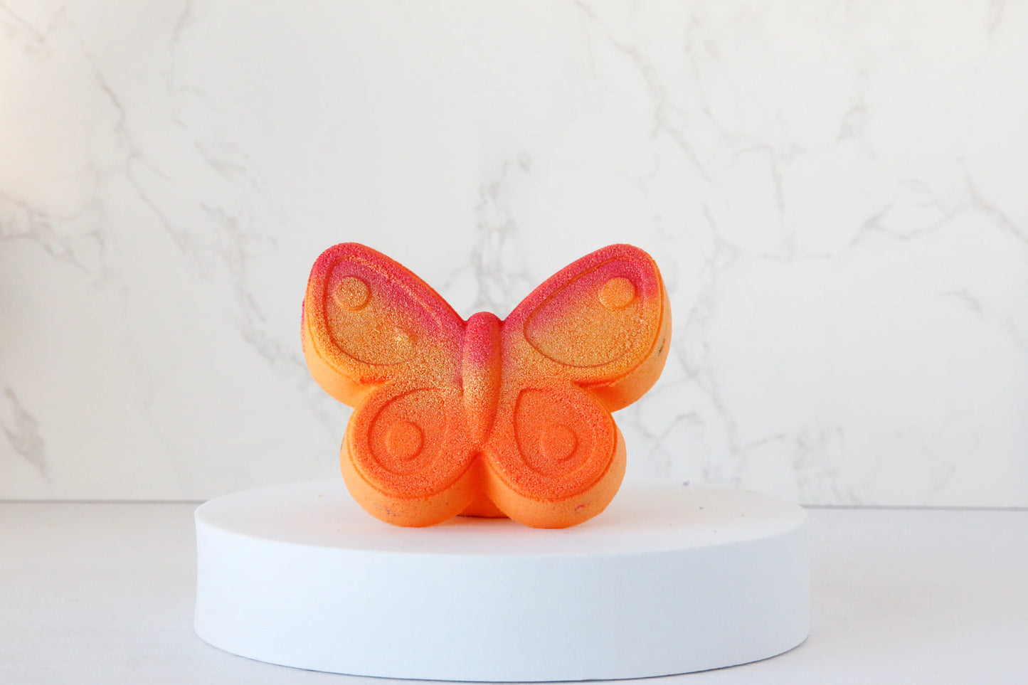 Bombe de bain | Papillon Orange avec insertions colorées 140g