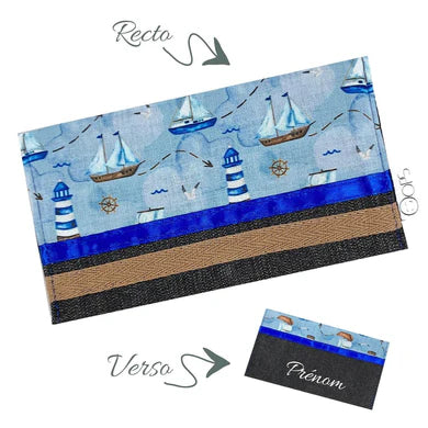 Protège carnet de santé - Voiliers et phares