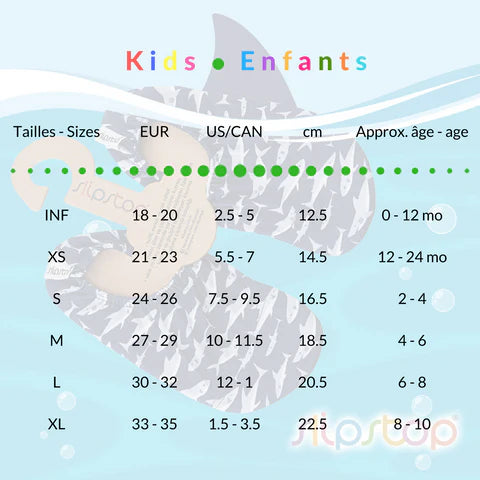 Chaussures d'eau pour enfants - Gris uni