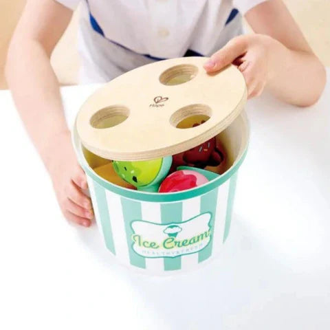 Ensemble de crème glacée à servir