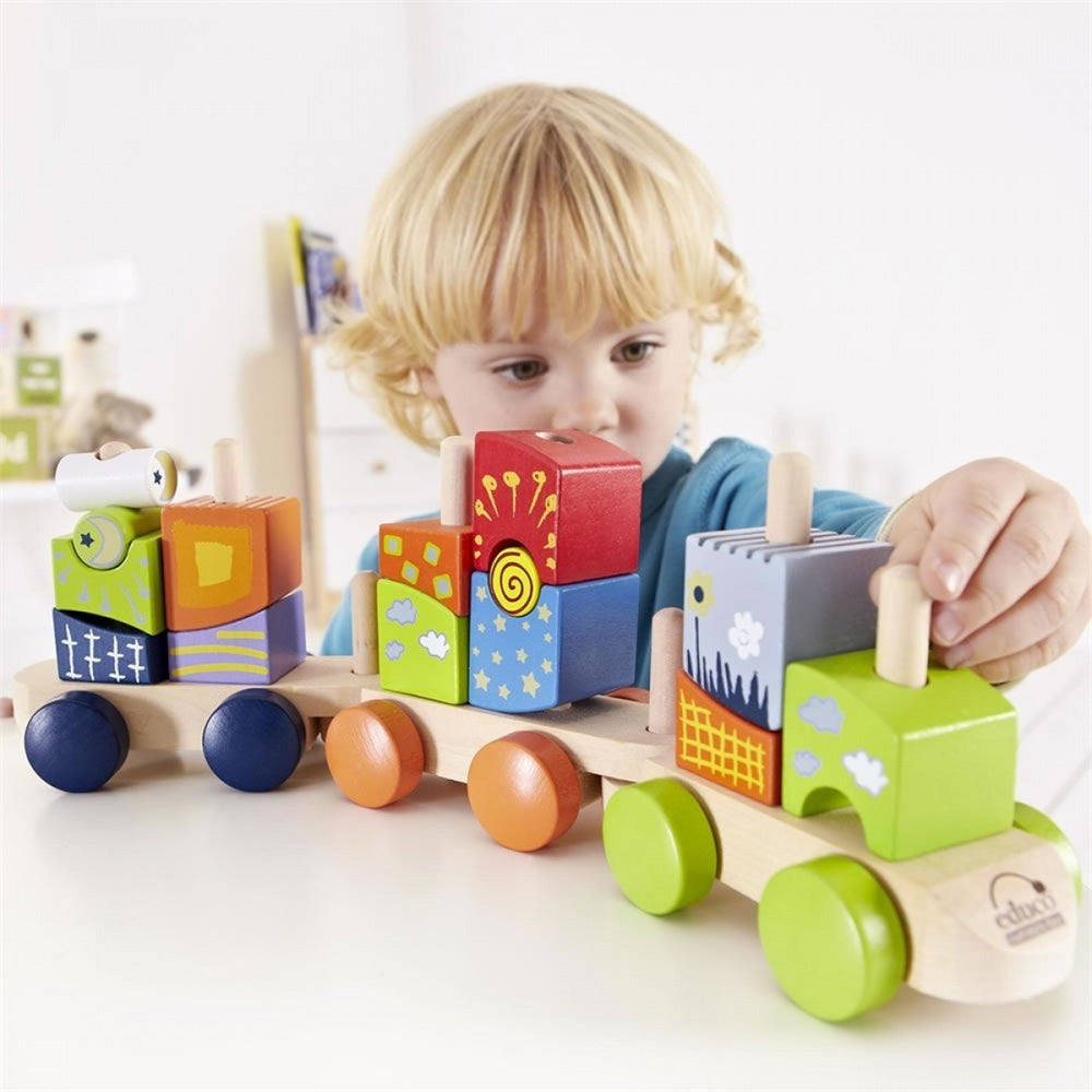 Train de bois - Blocs Fantaisie
