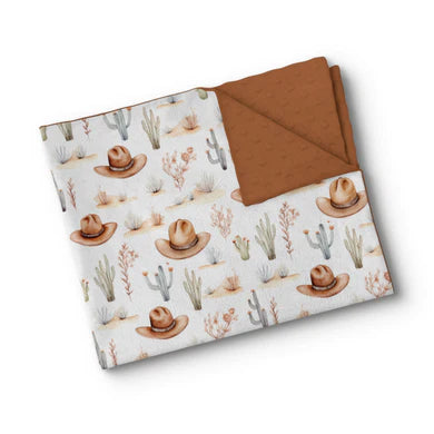 Couverture de minky - Western