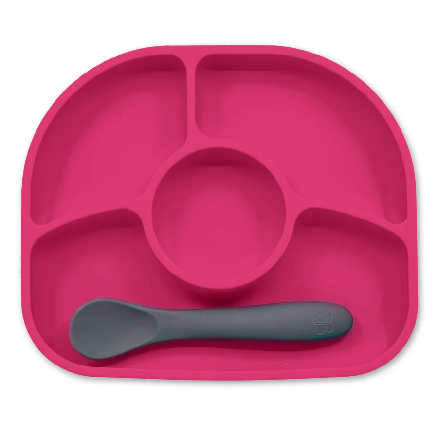 Yümi: Ensemble d'assiette et de cuillère en silicone