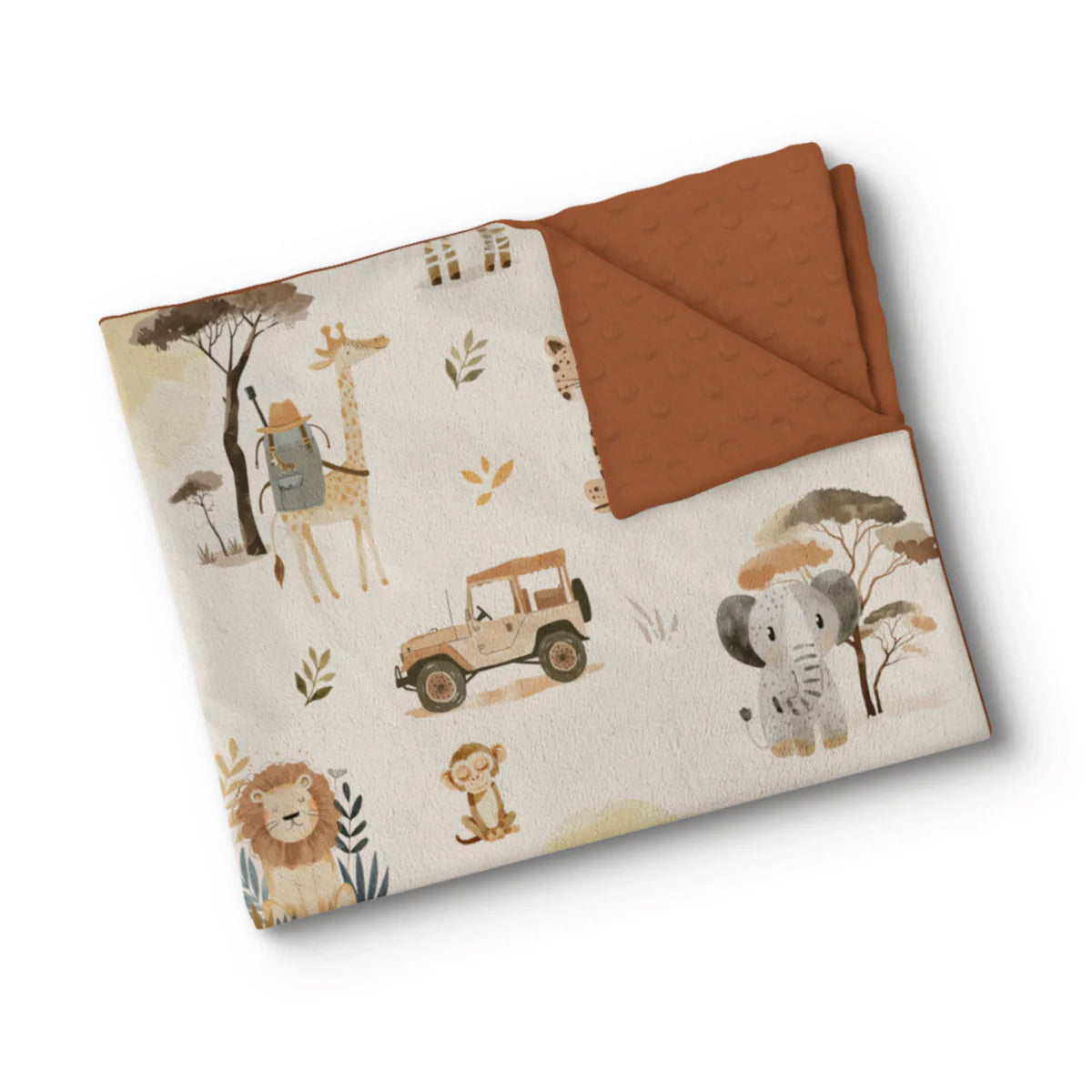 Couverture de minky - Destination afrique