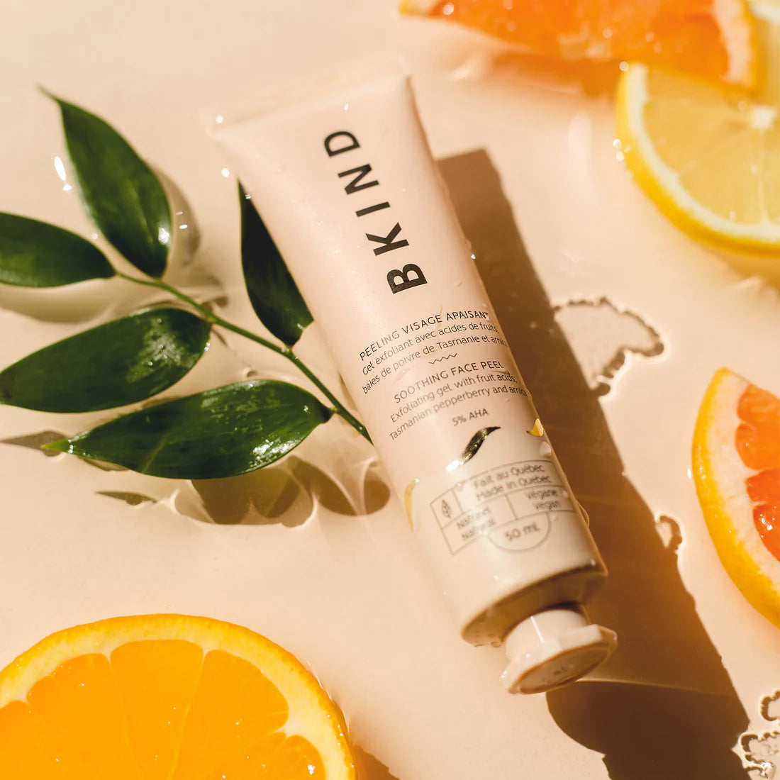 Masque visage exfoliant apaisant avec AHA