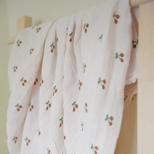 Couverture de mousseline Cerise