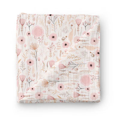 Mousseline de bambou - Champs de fleurs