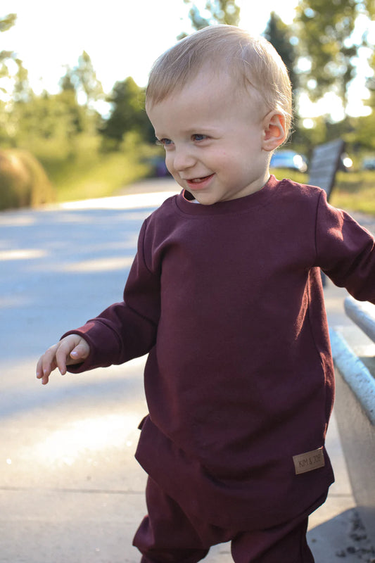 Chandail évolutif prune