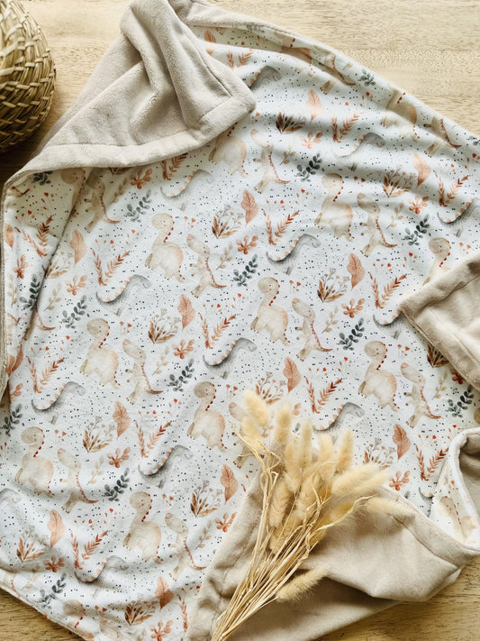 Couverture de minky – Dino boho