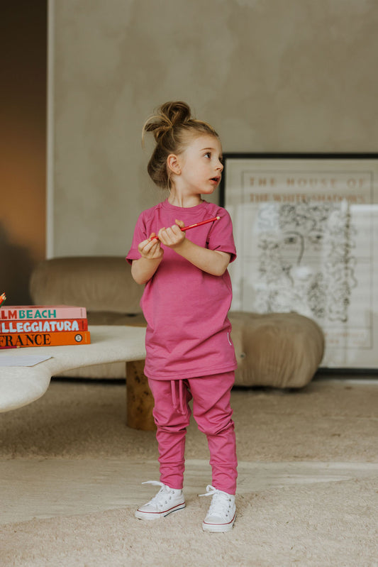 Pantalon harem Fuschia