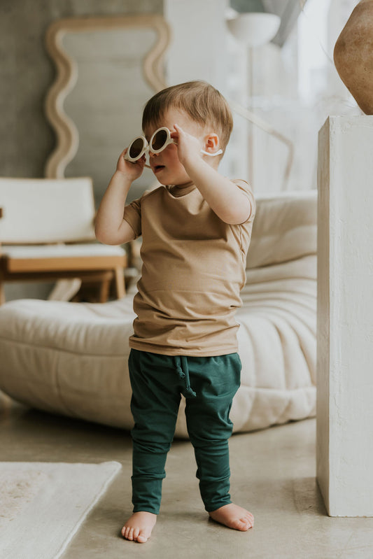 Pantalon harem Vert Collégial