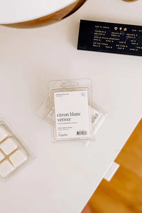 CUBES DE CIRE DE SOYA POUR DIFFUSEUR - Citron blanc vétiver