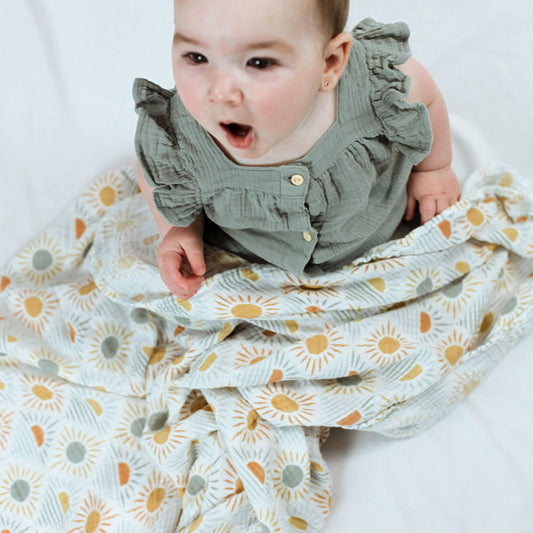 Couverture de mousseline - Coucher de soleil