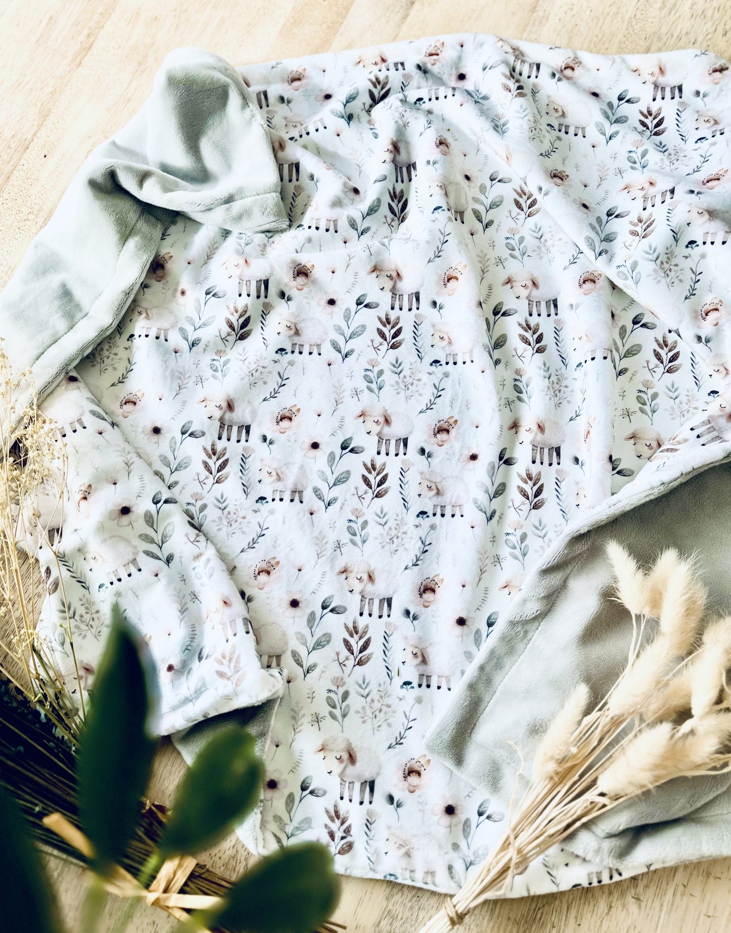 Couverture de minky – Mouton