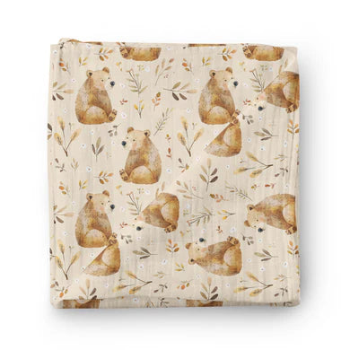 Mousseline de bambou - Oursons grognons