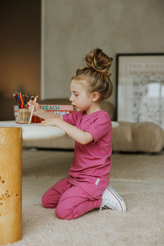 T-shirt en bambou Fuschia