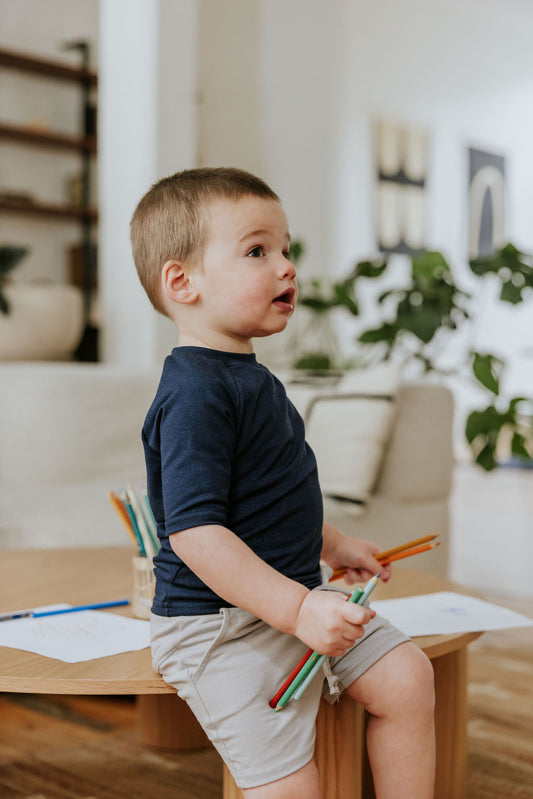 T-shirt en bambou Marine