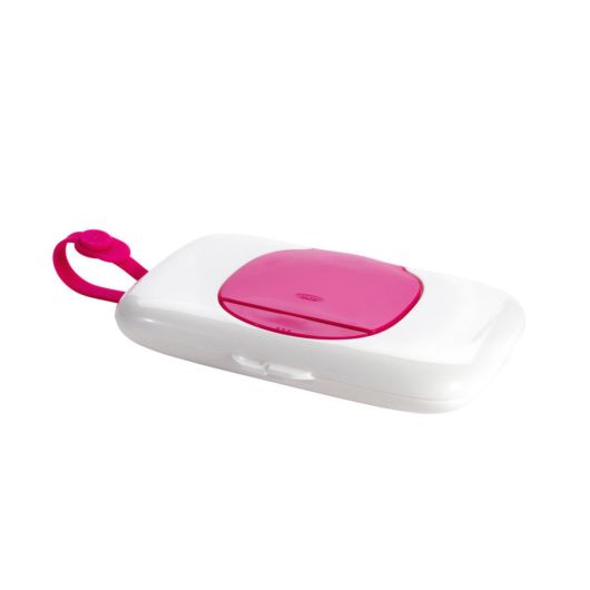 Distributeur de lingettes pour emporter rose