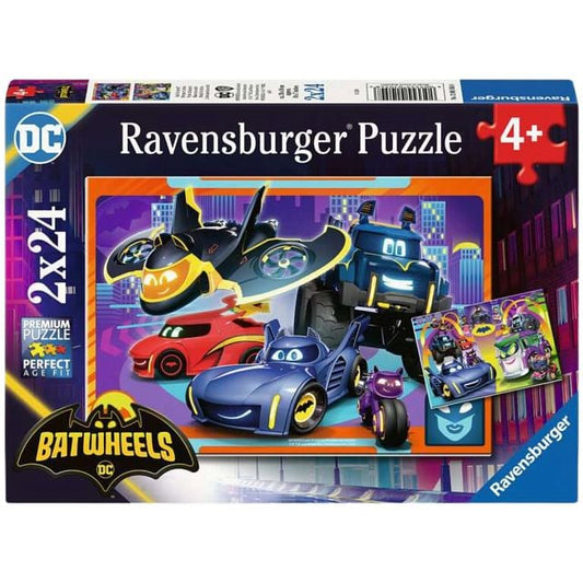 Batwheels : Prêt pour l'action - 2 puzzles de 24 mcx