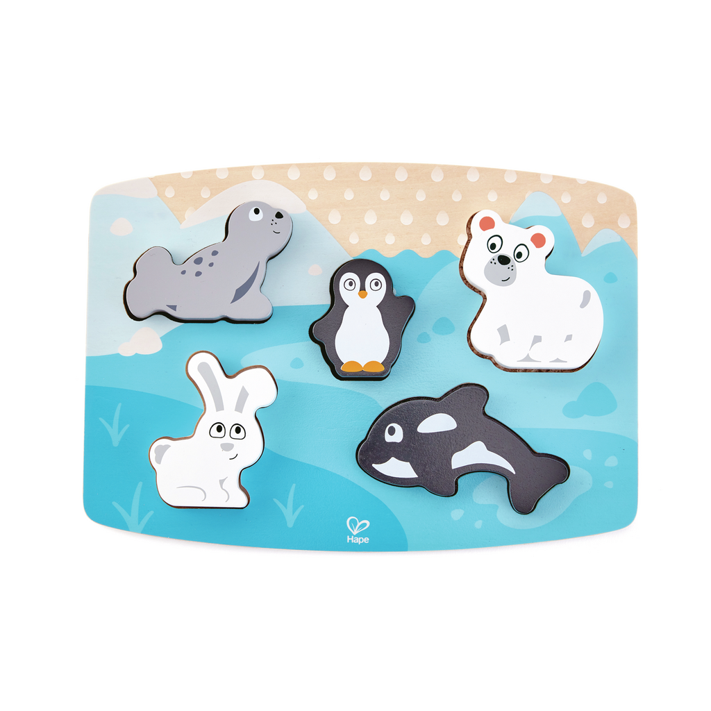 Puzzle tactile Les animaux polaires