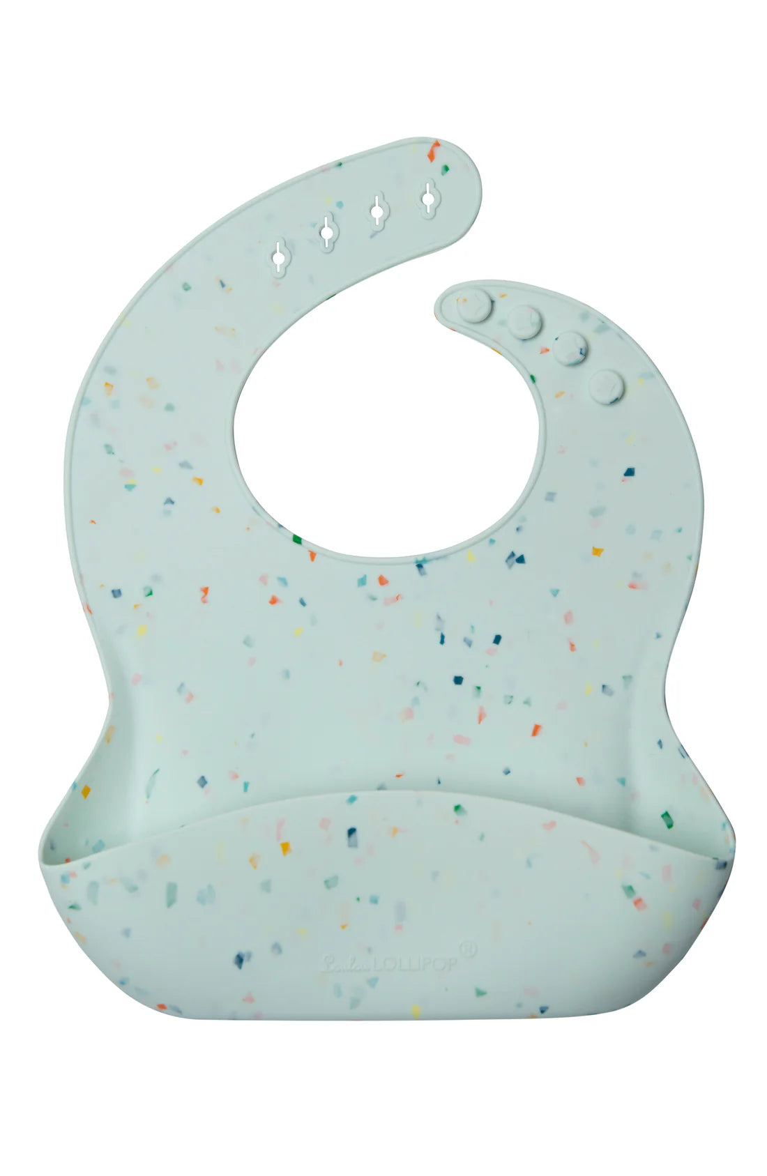 Bavette de silicone Confetti Menthe