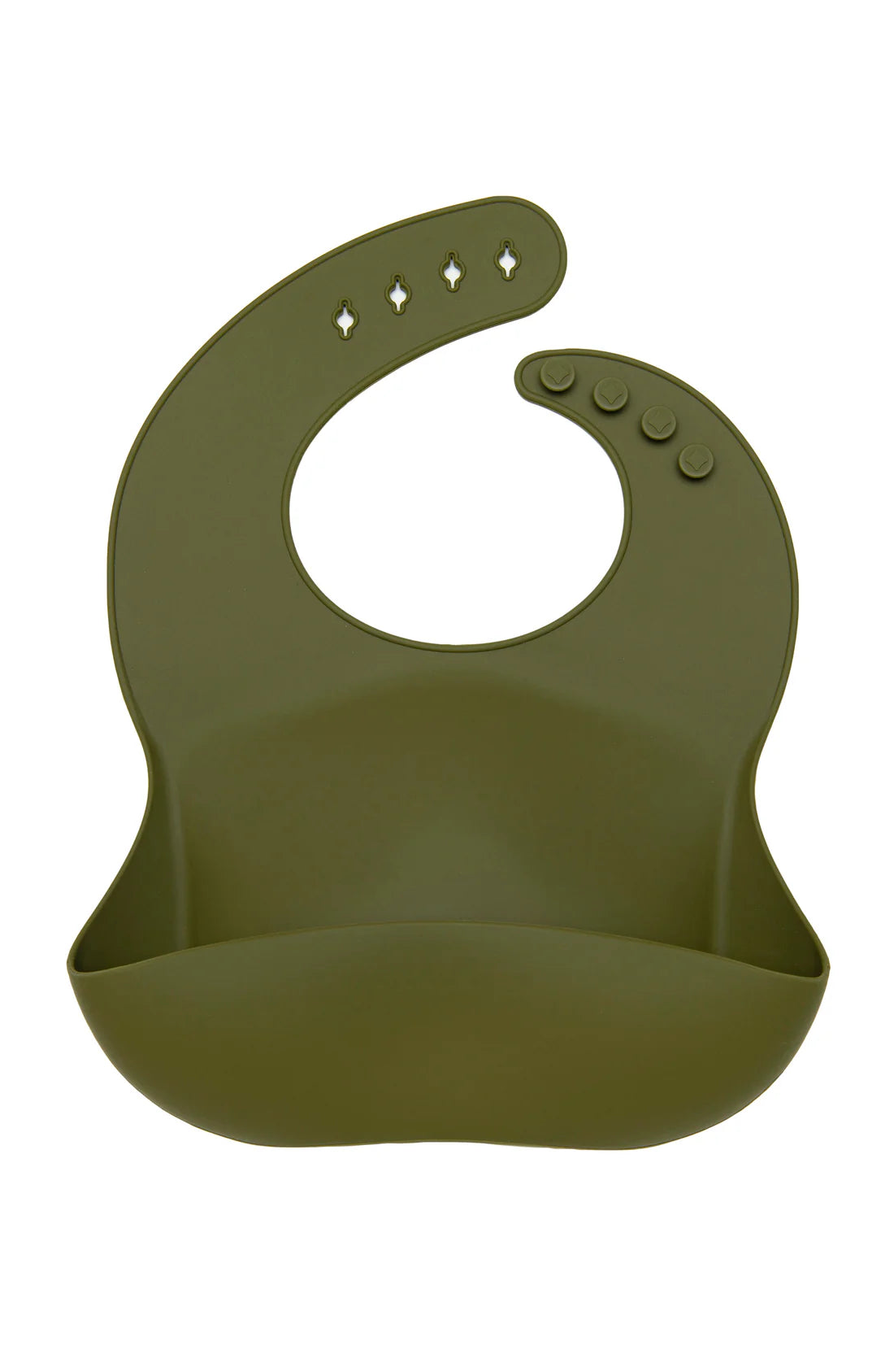 Bavette de silicone Olive