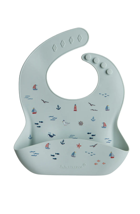 Bavette de silicone Set Sail