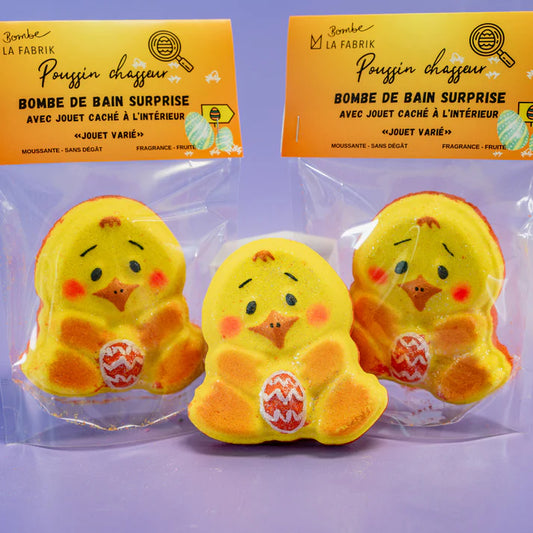 Bombe de bain surprise - Poussin chasseur