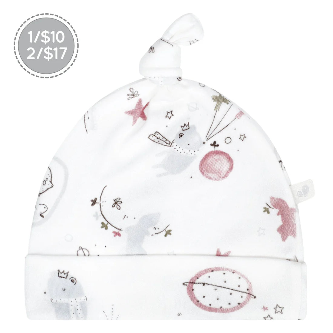 Bonnet pour bébé en bambou pour nouveau-né - Prince Ourson