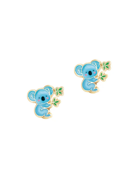 Boucles d'oreilles en émail - Koala