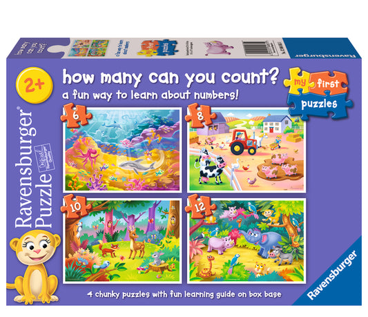 Combien pouvez-vous compter ? Puzzles de 6, 8, 10 et 12 mcx