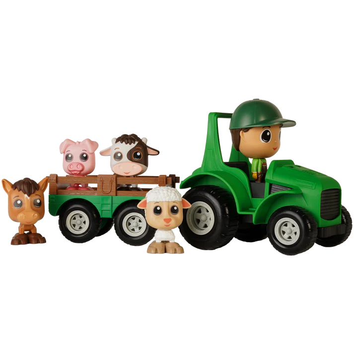 Ensemble Tracteur & Remorque avec Figurines