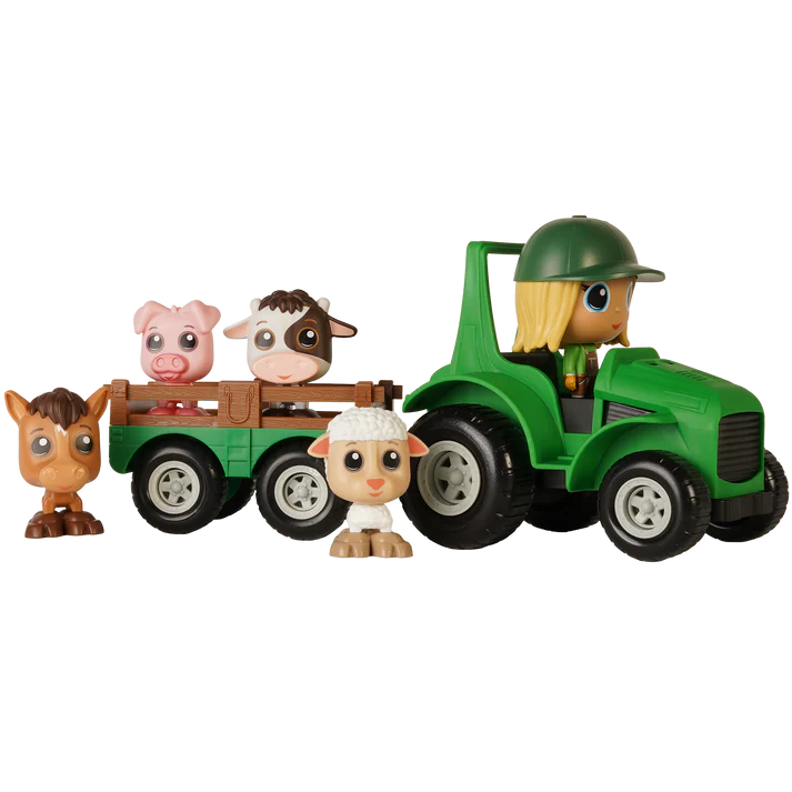 Ensemble Tracteur & Remorque avec Figurines