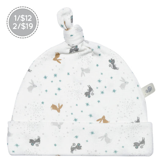 Bonnet pour bébé en bambou pour nouveau-né - Souris