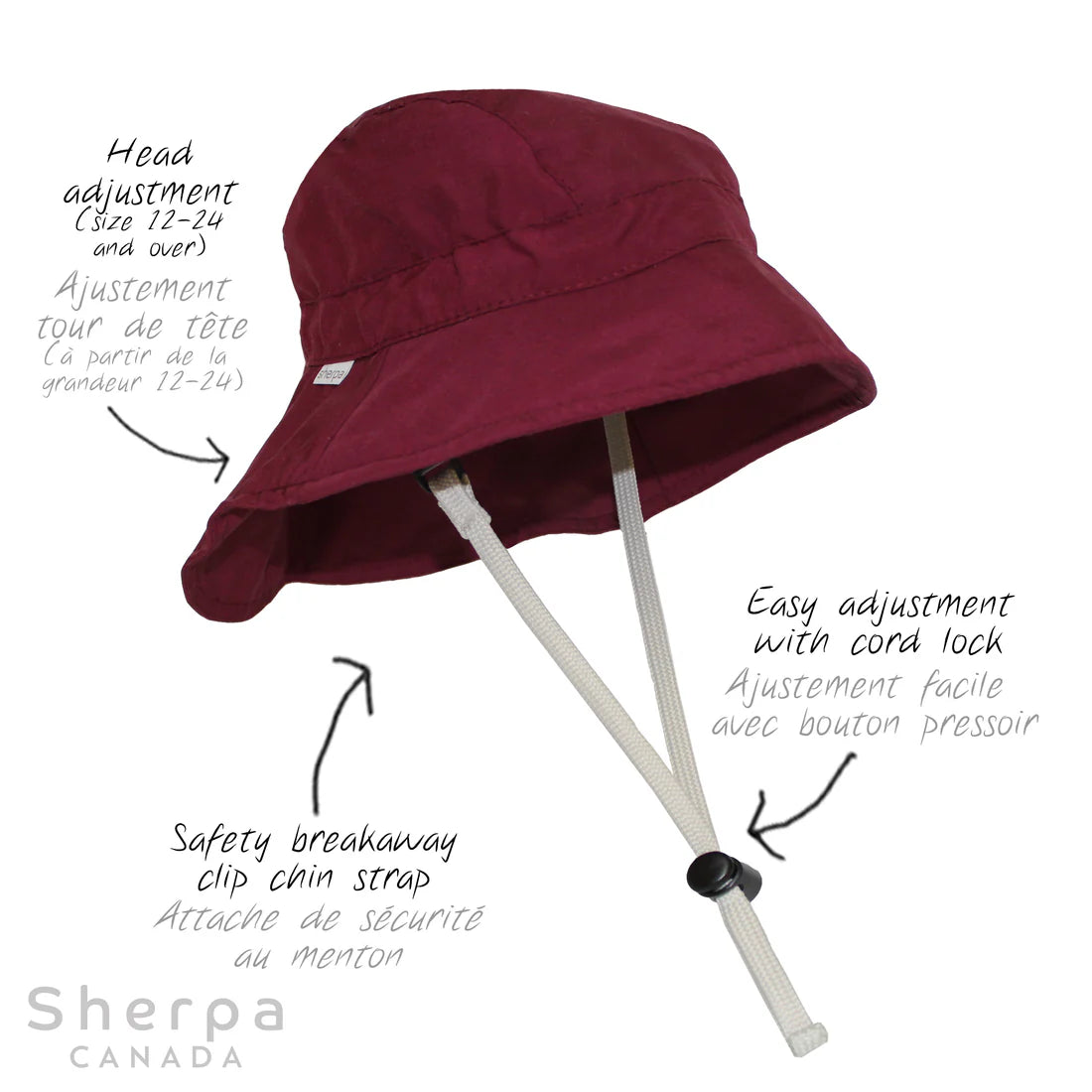 Chapeau Sport Nylon - Framboise